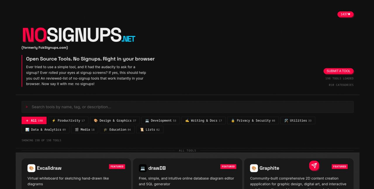 Portada de NoSignups